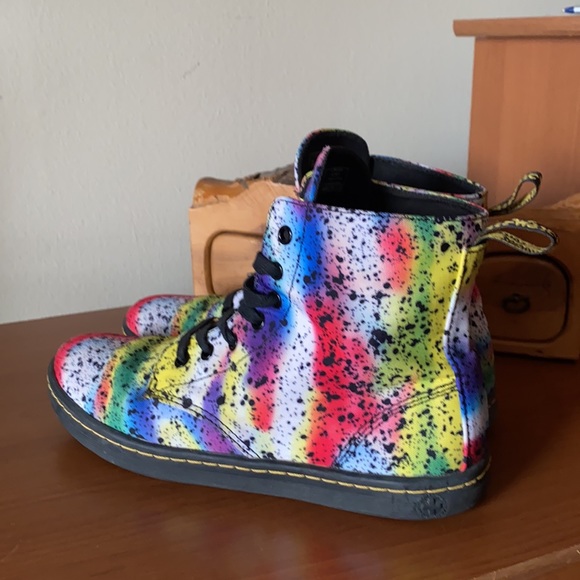 Dr. Martens Shoes - Dr Martens Hackney Paint Splash Tie Dye Canvas